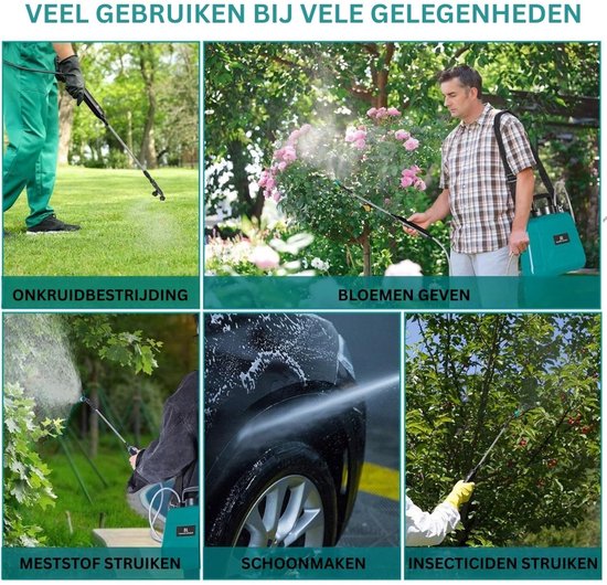 Rugsproeier - Rugspuit - Drukspuit - 8L van Merkloos	 — afbeelding 5