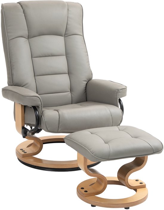 Duo Collection Relaxfauteuil Zalea met voetenbank en relaxfunctie, 360 graden draaibaar in de