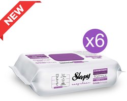 Sleepy Easy Clean Reinigingsdoekjes Orchidee – 6 x 100 Stuks – 600 Multifunctionele Vochtige Schoonmaakdoekjes voor Alle Oppervlakken - Yuzey Temizleme Mendili Orkide Cicegi - Surface cleaning wipe orchid flower