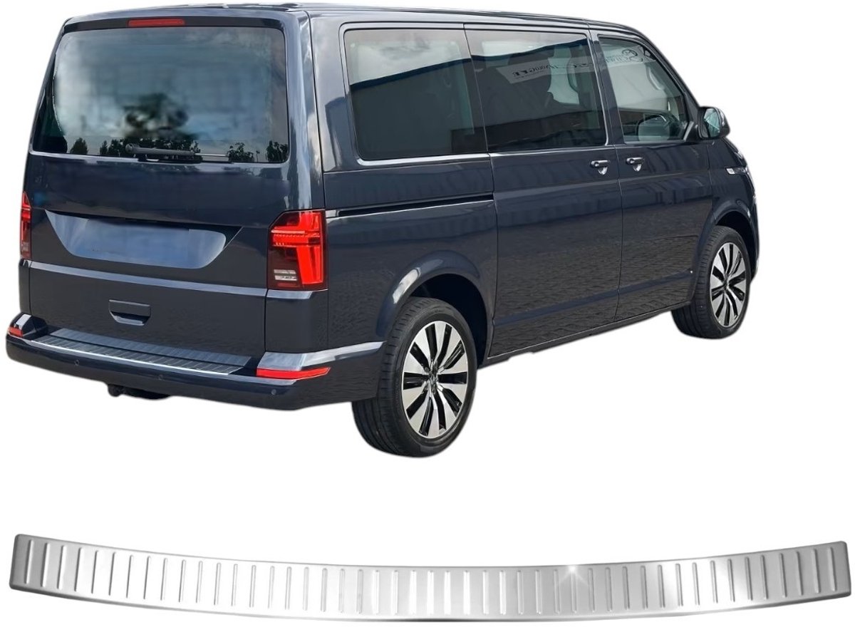 Bumperbeschermer Chroom – Geschikt voor VW T6 & T6.1 – Bescherming Achterbumper