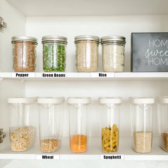100 Stuks Label Houder Plank - Plastic Labelhouders voor Opbergbakken - Zelfklevend Aanbrengen op Planken - Dossiers - Lades - Kasten - Kantoor en Decoratieve Benodigdheden van Merkloos	 — afbeelding 3