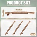 Afmetingen van zilverstruikspeeltjes: 21 cm lengte, 18 mm breedte. Drie stuks met sisal touw en gedroogd vruchtje.