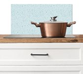 Spatscherm keuken 60x30 cm - Kookplaat achterwand Terrazzo - Patroon - Kleurrijk - Baby Blauw - Muurbeschermer - Spatwand fornuis - Hoogwaardig aluminium