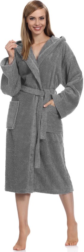 Top Towel - Unisex Badjas - Douchebadjas voor Heren of Dames - 100% Katoen - 500g/m2 - Badstof Badjas, S