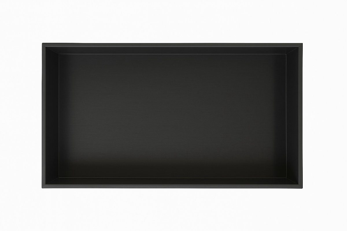 Profielenloods - Inbouwnis Zwart 60 x 30 x 8,5cm - RVS