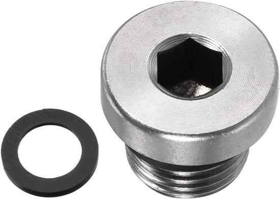 Foto: M10 x 1 roestvrijstalen buisplug interne zeskantige socket pijpfitting pijpaccessoires geweldig voor eindbuisuiteinden zilver