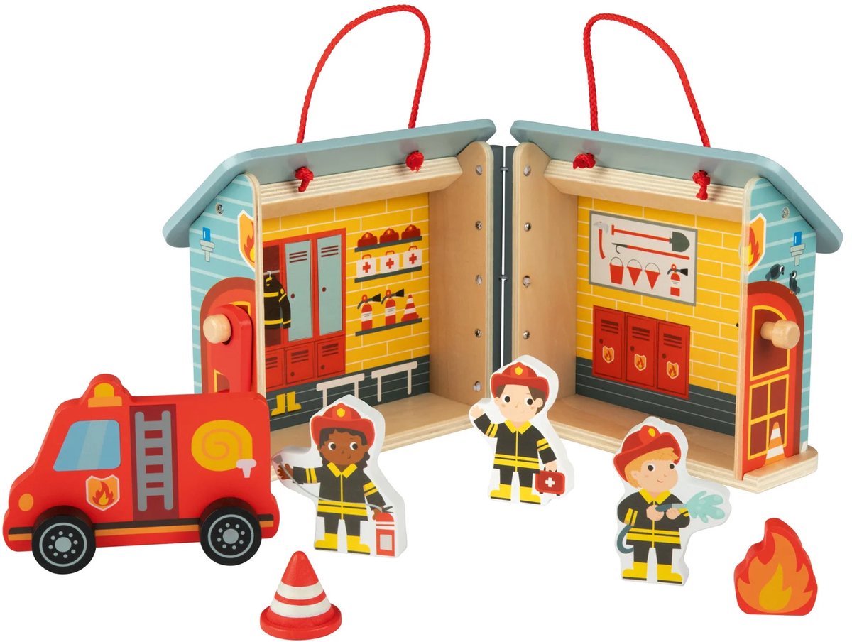 Playtive Poppenhuis – Brandweerkazerne / Brandweer speelset