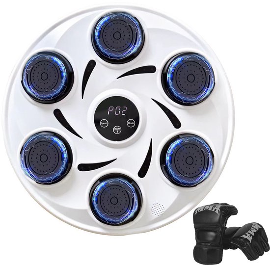 Gatson Premium Boxing Machine - Inclusief Bokshandschoenen - Bokszak - Boksmachine met Muziek - Boxing Bag - Boxmachine - Boksen en Trainen - Bokspaal - Boks - Volwassenen & Kinderen