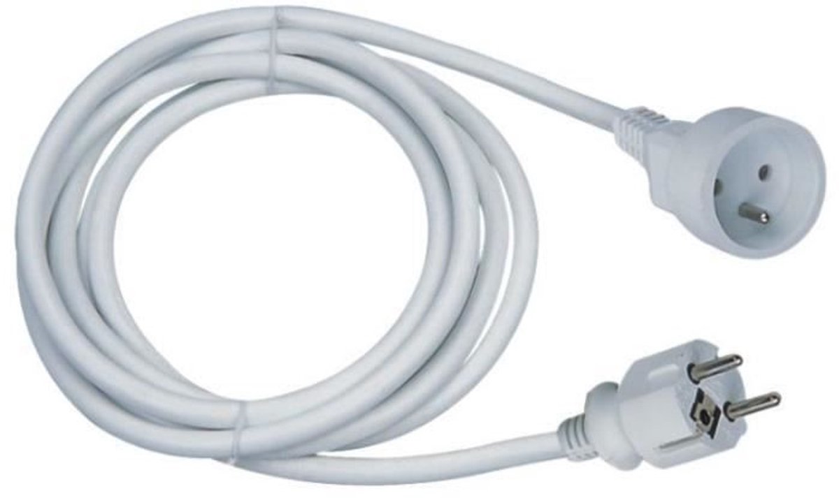Verlengsnoer - GAO - 16A - 10m kabel - Wit - Robuust - Flexibel