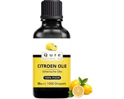 Citroen Olie 50ml | Etherische Lemon Olie van Therapeutische Kwaliteit | Biologisch | 100% Puur & Onbewerkt | Aromatherapie | Essential Lemon Oil