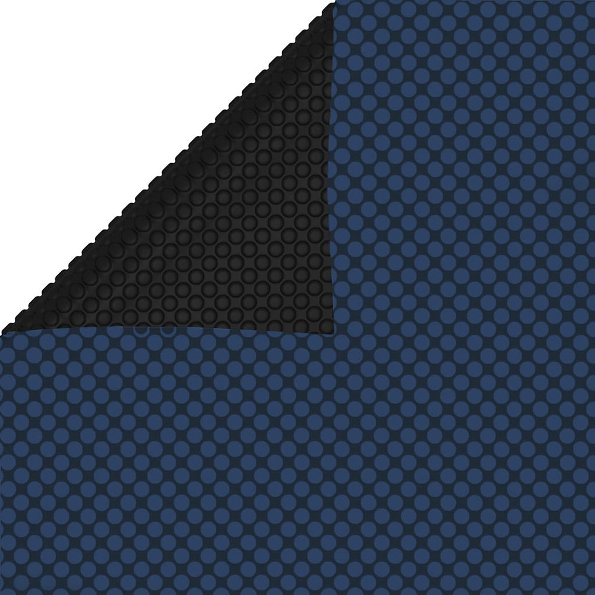 vidaXL - Zwembadfolie - solar - drijvend - 488x244 - cm - PE - zwart - en - blauw