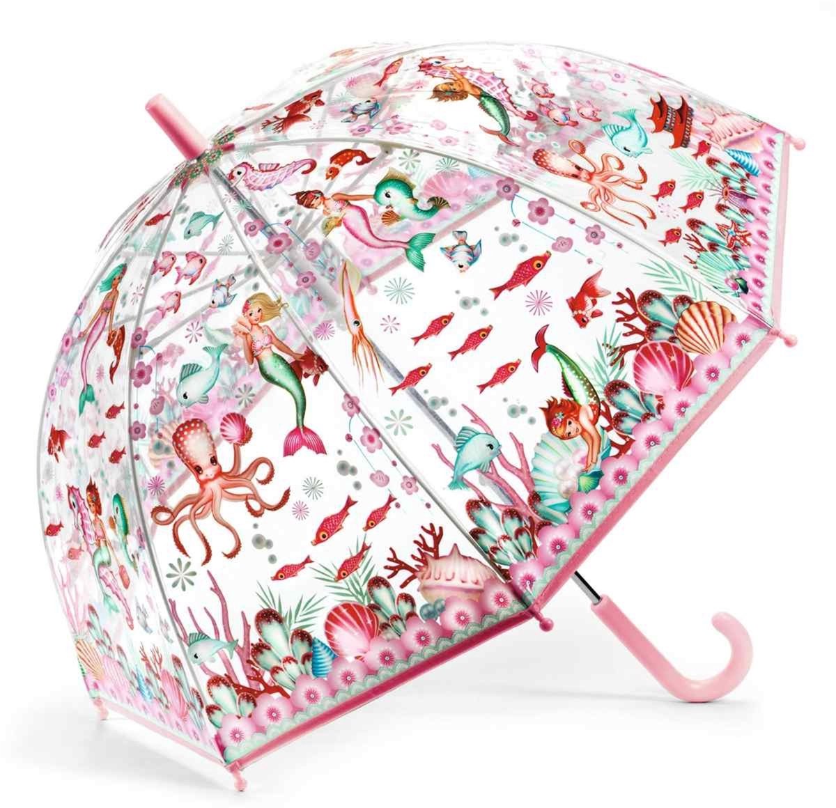 Djeco paraplu Mermaid - Kinderen regenaccessoire zeemeermin.