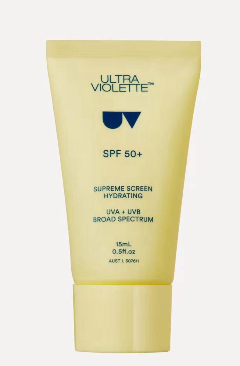 Ultra Violette - supreme screen hydrating facial skinscreen spf 50+ 15ml - travel size