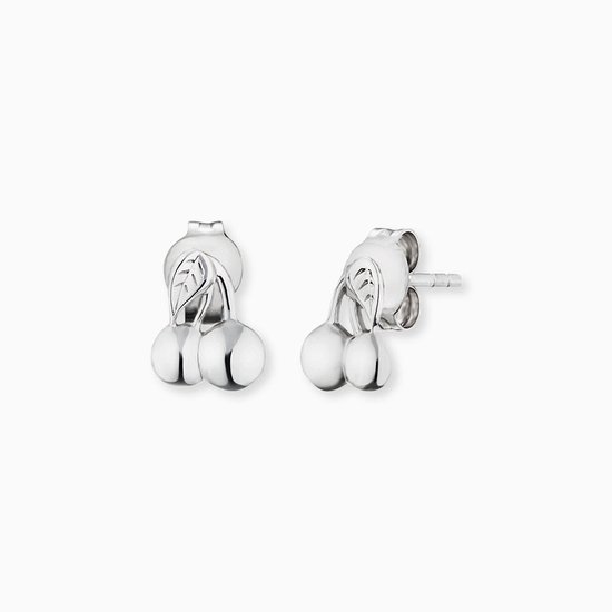 Clous d'oreilles Kinder en argent 925 cerise