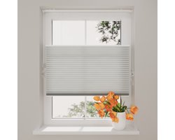 Radeco® Plissegordijn Lichtdoorlatend - Easy Honeycomb - 25 mm - Cement - 180 x 175 cm - Maten van 60 t/m 180 cm breed