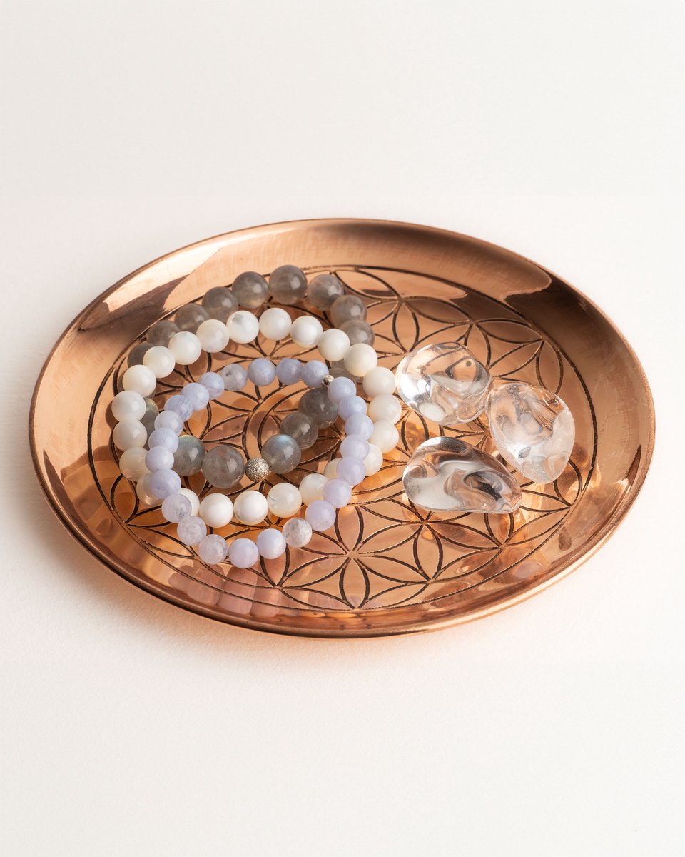 Koperen Schaaltje - Flower of life - 100% koper - 15cm - DEVA Loves