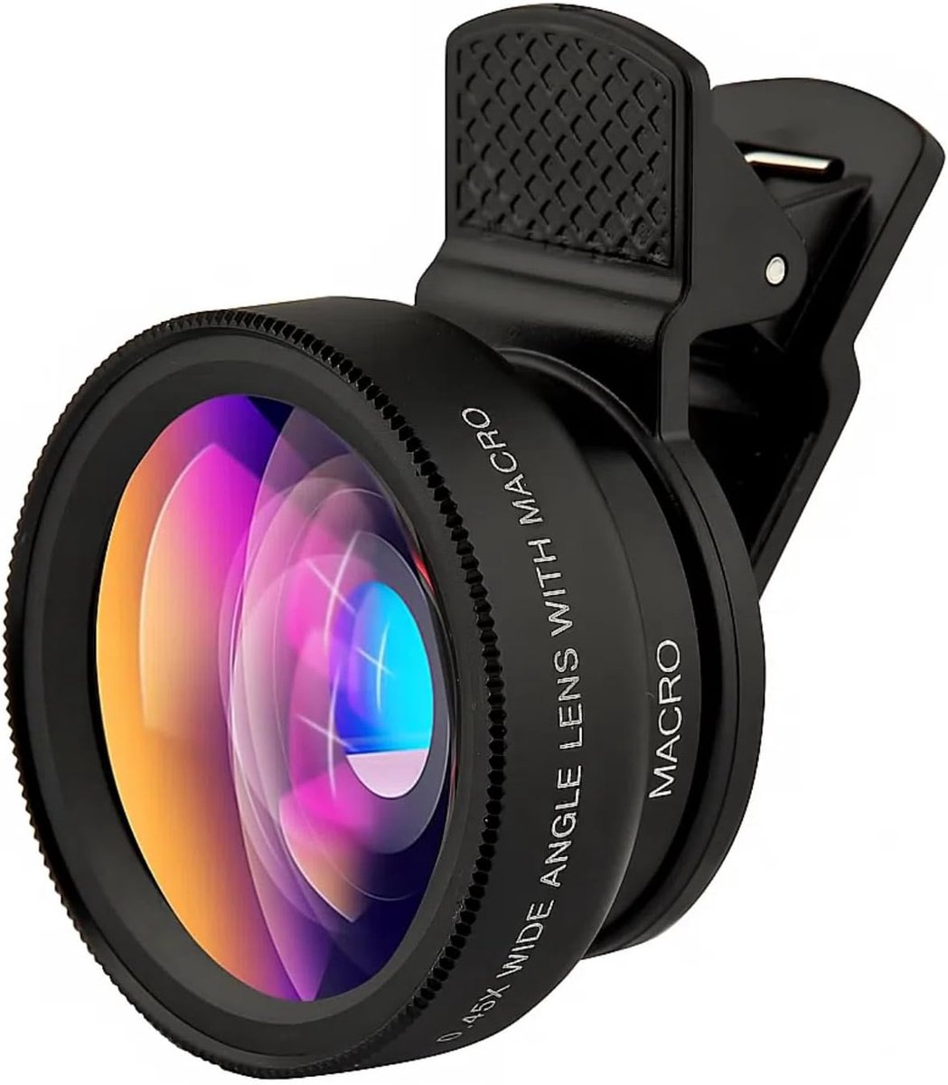 2 Functions - Mobile - 0.45x Wide Angle Lens - Macro Phone Lens - HD Camera voor Android