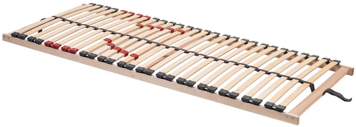 ACAZA Lattenbodem - SUPER comfort - 28 Luxe Latten - Lattenbodem 90 x 200 cm - Bedbodem - Beukenhout - met Schokdempers
