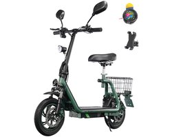 Twofish M5 Pro-E Elektrische Scooter/Brommer - 500W Motor - 48V13Ah Batterij - Max Snelheid 40km/h - Max Bereik 30km - EEC Gecertificeerd - Groen