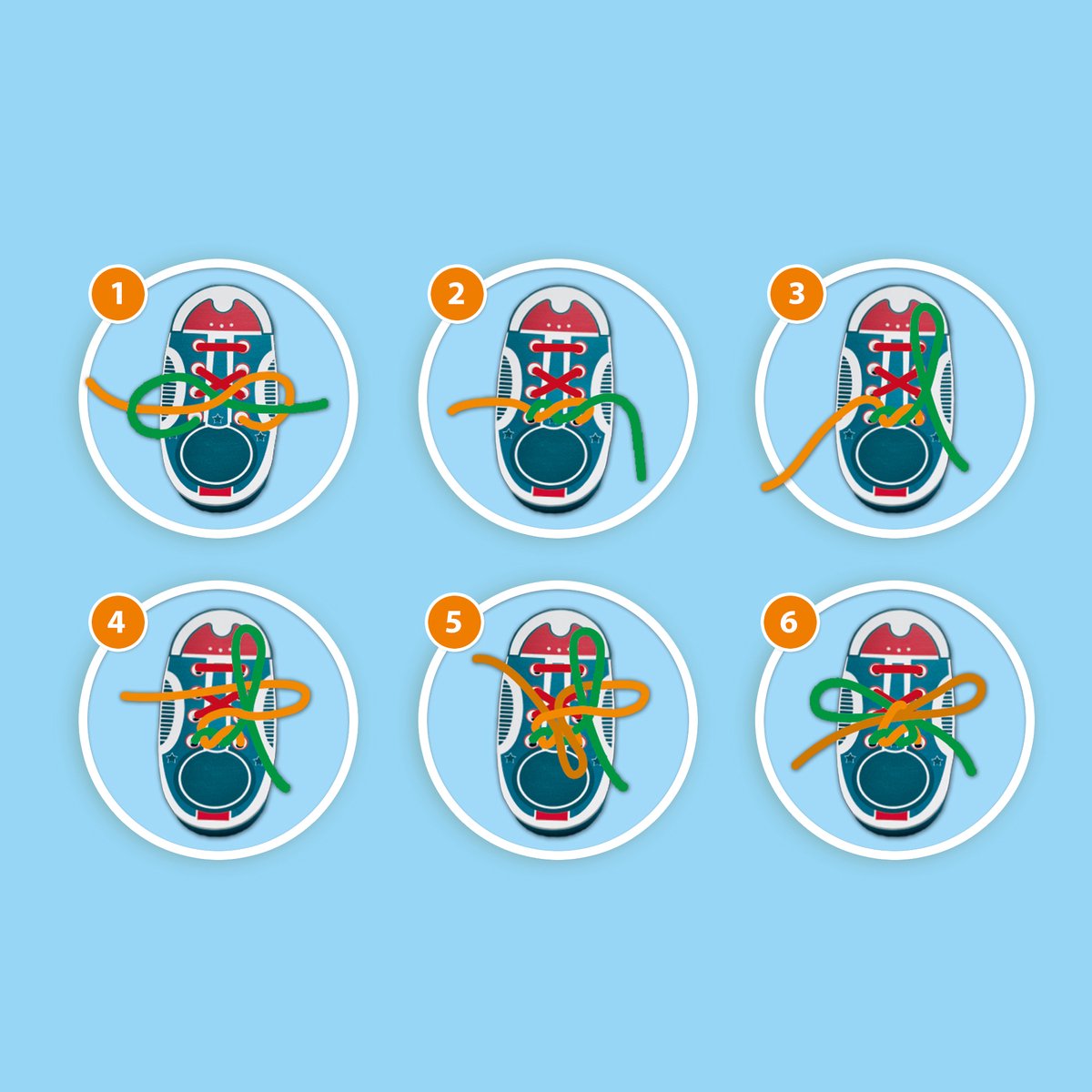SES Creative – Ik Leer Veters Strikken – Schoen van Foam met Veters – Educatief Speelgoed vanaf 3 jaar — afbeelding 2