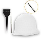 THEF highlight set – highlight cap met haaknaald en verfkwast – voor het zetten van highlights en lowlights
