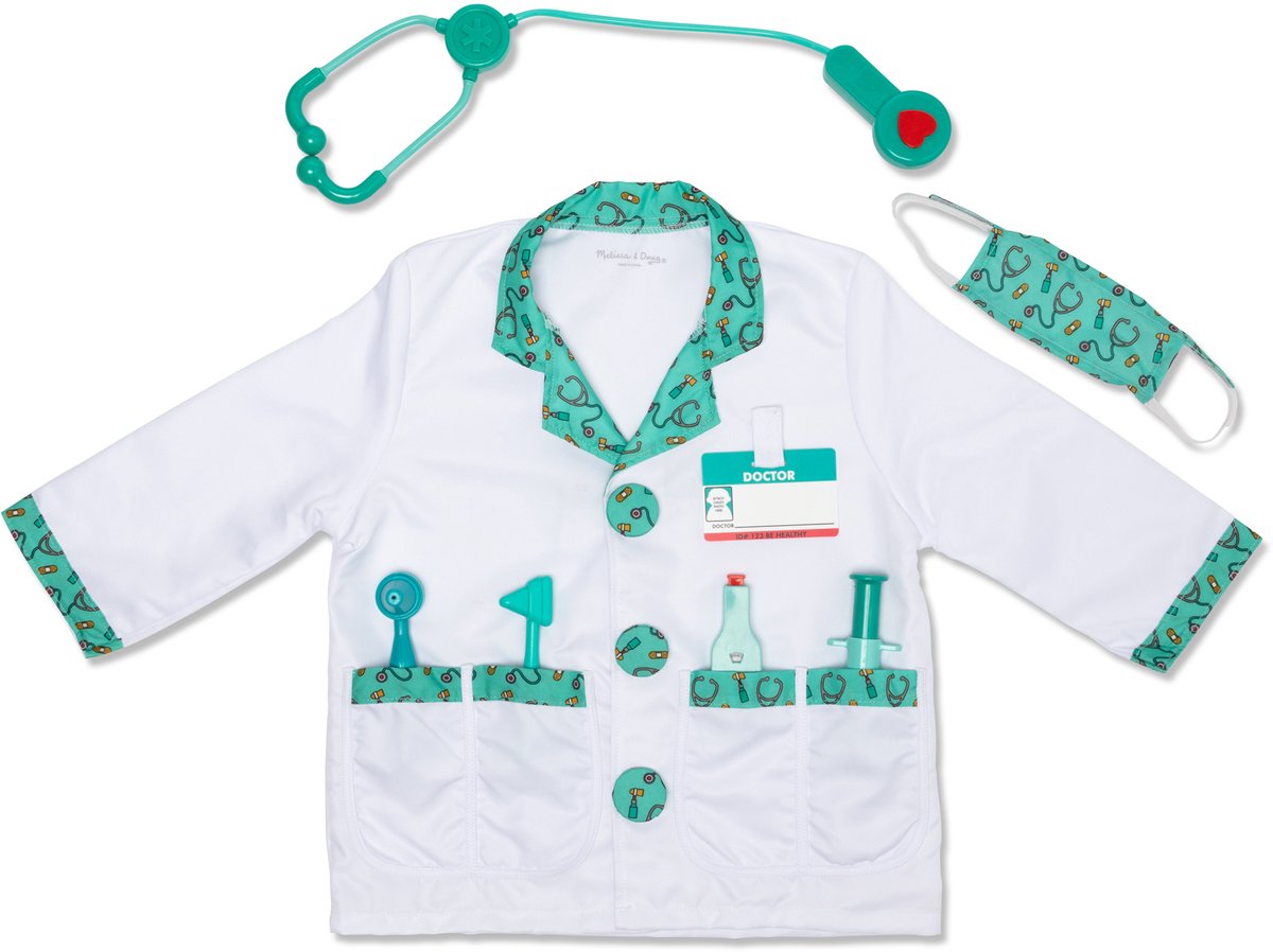 Melissa & Doug – Verkleedset dokter – Inclusief stethoscoop met geluid — afbeelding 10