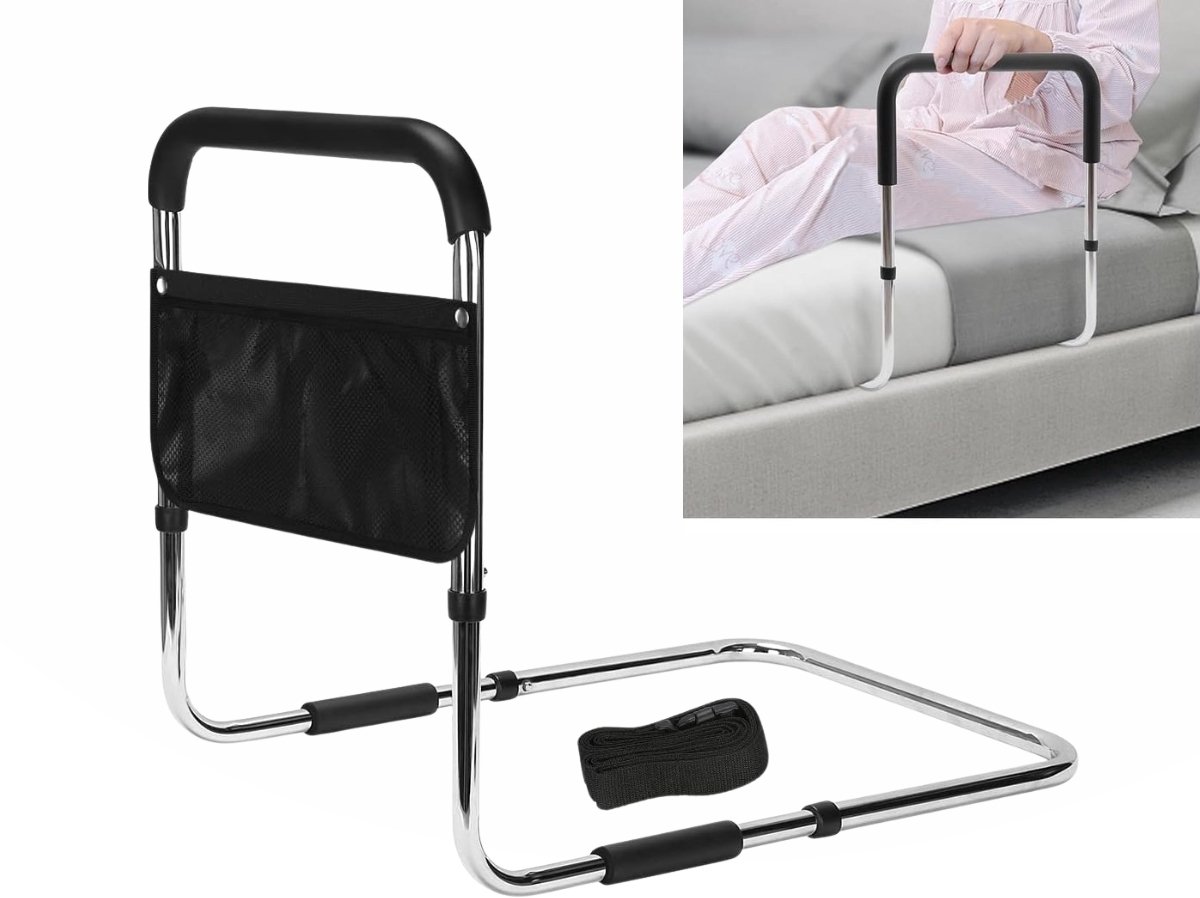 VOKA Bedbeugel - Verstelbaar - Bedsteun - Bedrek - bedgreep - Uitstaphulp bed - Tot 150 kg. - Bedhekje - Bedhulp - Bedhulpmiddel - Transferbeugel beugel - Opstahulp - sta op hulp bed -