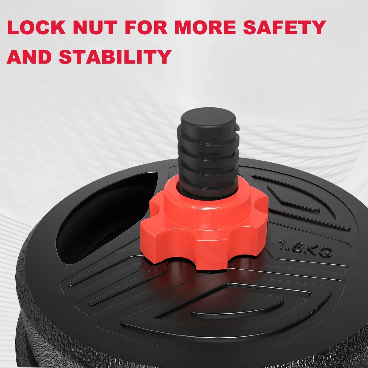 NELLA 3-in-1 Dumbbell - Barbell Set 20 kg - Verstelbare Halterset met Connector - Full-Body Krachttraining - Thuis - Home gym – foto 5