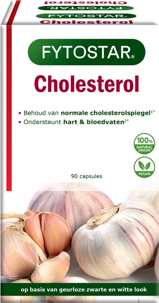 Goedkoopste Fytostar Cholesterol - Supplement - Geurloze zwarte look extract – Clean label - Vegan - 90 capsules