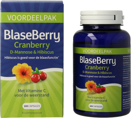 BlaseCare Cranberry Extract & Vitamine C - Supplement - 100 stuks