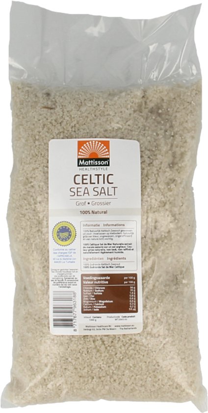 Mattisson - Keltisch Zeezout grof - Celtic Sea Salt - Navulzak 1 kg