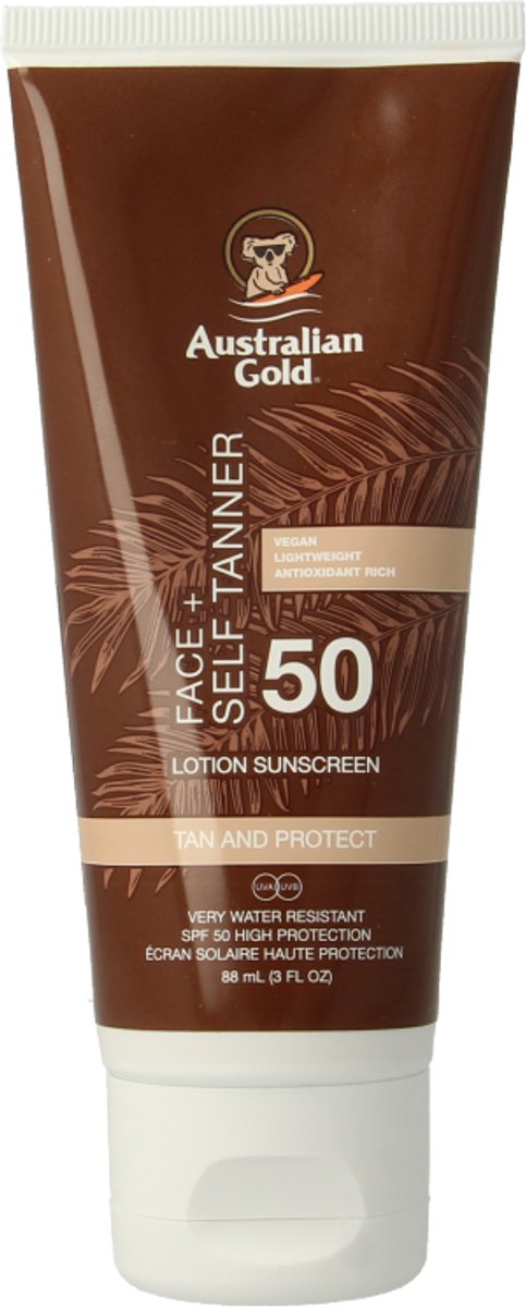 Australian Gold - SPF 50 Face + Zelfbruiner - 88 ML – foto 6