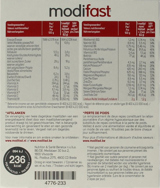 Modifast Repen Karamel - 186 gr van Merkloos — afbeelding 2