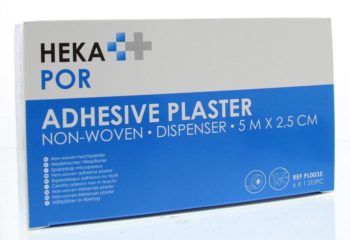 Goedkoopste Hekapor Hechtpleister 5m x 2.50 non woven 6 Stuks