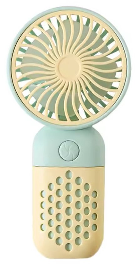 Warmco 10000mAh Tragbarer Ventilator 21 cm Hoch, Max 24h Laufzeit, Ultra-dünn Leise Akku Tischventilator mit Digitalanzeige für Camping, Büro, Schlafzimmer, Reisen