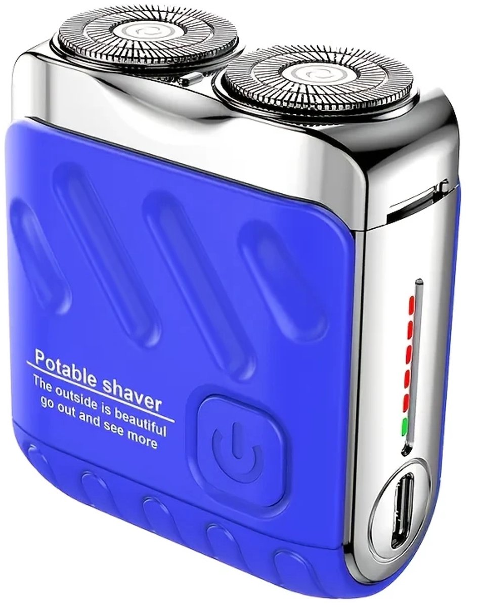 Krachtige 2-Blade Scheerapparaat - Usb Oplaadbare 2-Kop Mini Body Shaver + Precisie/Baardtrimmer - Batterij Indicator - Perfecte Lichaamshaar Verzorging voor Dames en Heren - Viraal op Tiktok - Kleur: Oranje