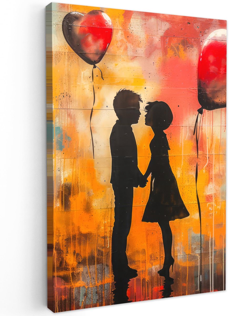 Ibenzoa® Moderne XXL canvas wanddecoratie met street art thema voor elke kamer