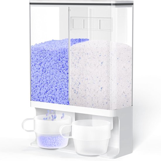 opbergdoos, kunststof voor de keuken, container, rijstkorrelhouder opbergdoos, kunststof voor de keuken, container, rijstkorrelhouder
