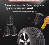 Banden  reparatie nagel kit voor motorfiets auto scooter rubber/ Tubeless banden reparatie gereedschap set lijm gratis reparatie Tire Film Nail