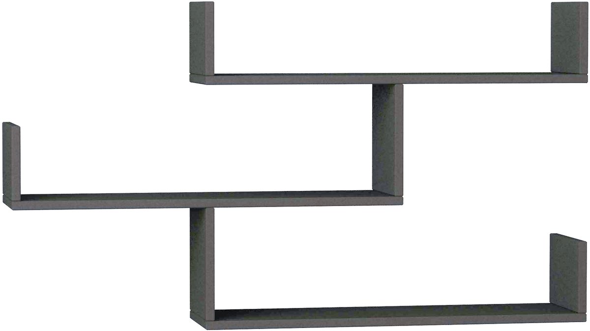 Hocus Picus Zwevende Wandplank 3 Planken - Donker Eiken - 120 cm