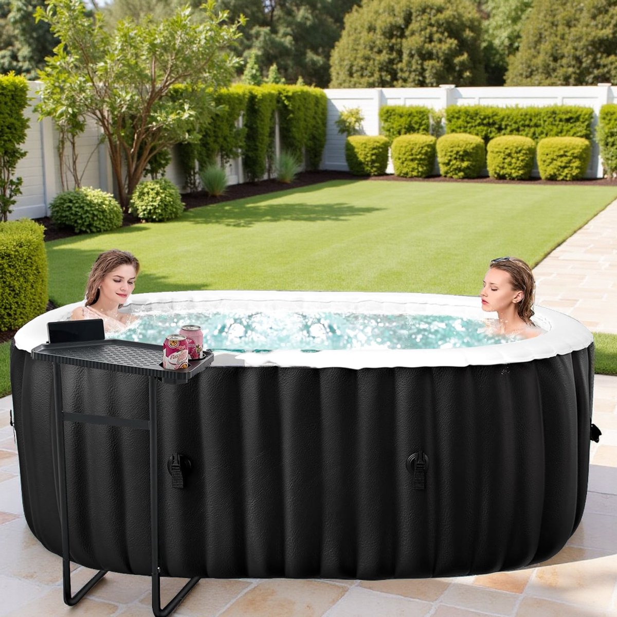 Opblaasbare Hot Tub voor 2 Personen - 660L Bubbelbad met 100 - Opblaasbare - €1.150,00