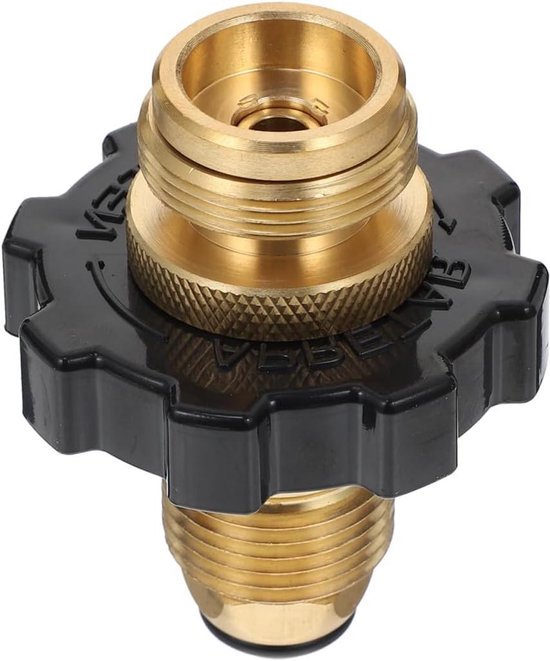 Tragbarer Gasadapter mit zwei weiblichen Anschlüssen, Gasflaschen