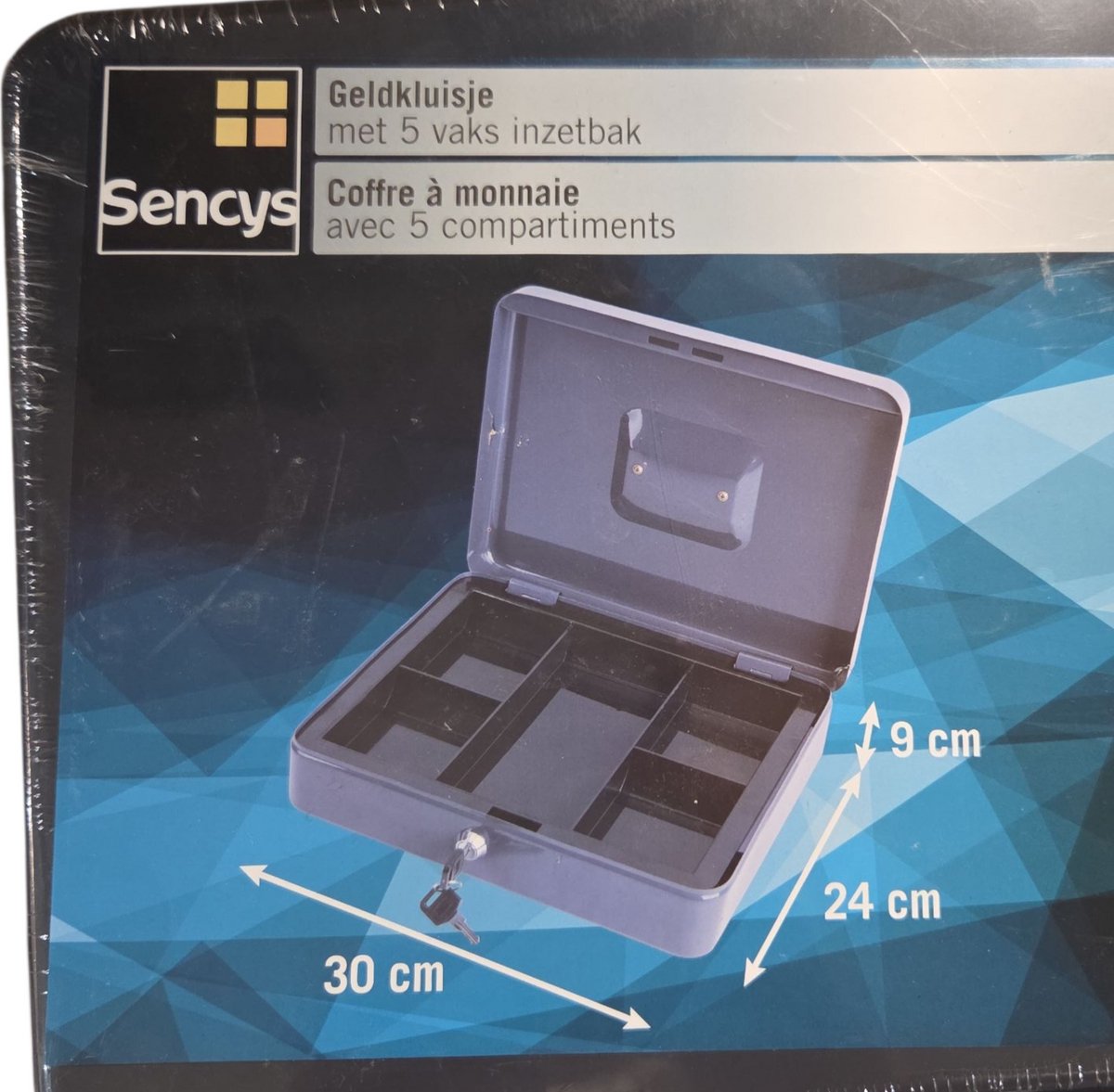 Sencys geldkoffer 9x30x24cm
