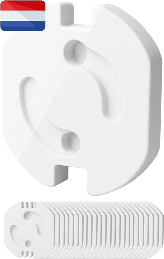 Nuvance Stopcontactbeveiliging - 24 Stuks - Kinderbeveiliging - NL - Stopcontact Beveiliging - Wit