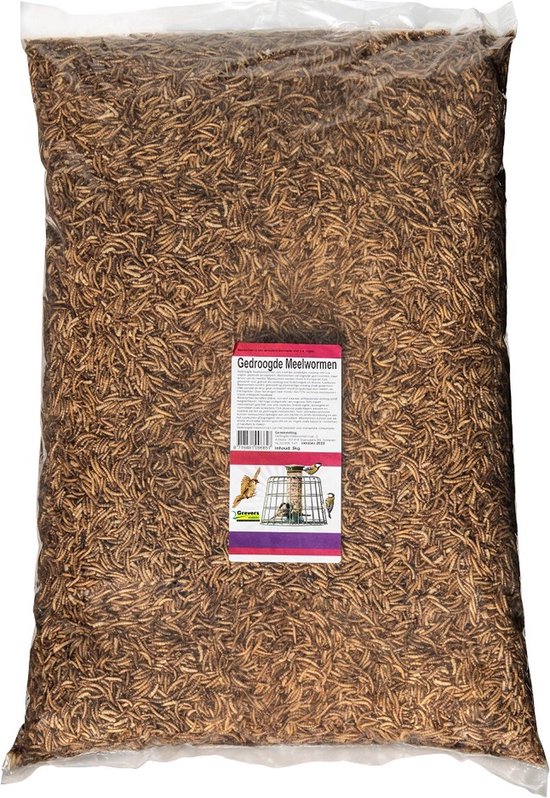 Voerwaarts - Meelwormen gedroogd - vogelvoer - 15kg