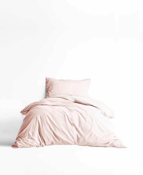 HOOMstyle Dekbedovertrek met kussenslopen - luxe micro Percale - dekbedovertrek - 140x220cm - 1 persoons - Poeder Roze van Merkloos — afbeelding 2