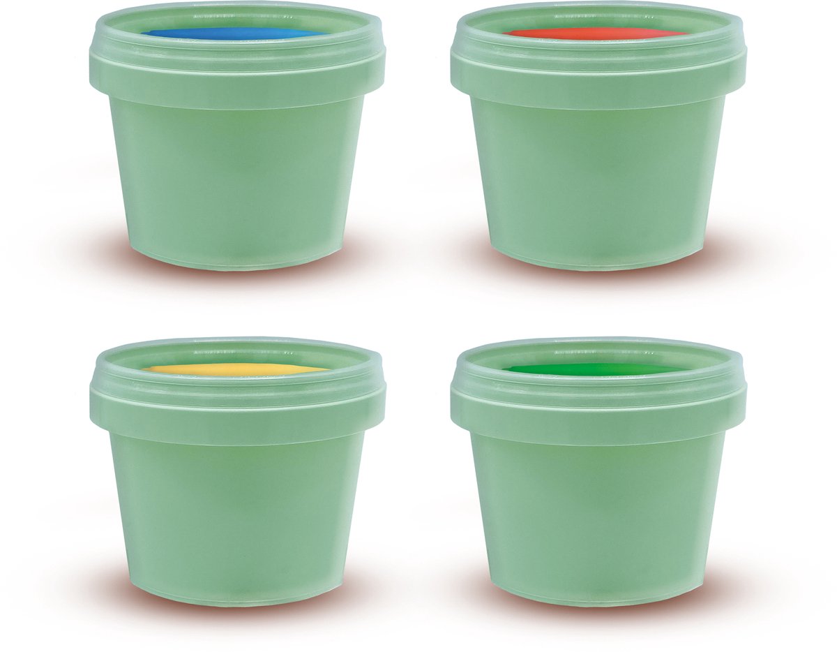 SES Creative Vingerverf - 4 Basiskleuren - Vanaf 2 Jaar - 4 x 110 ml - Knutselen - Glutenvrij - Schoencadeautjes Sinterklaas — afbeelding 6
