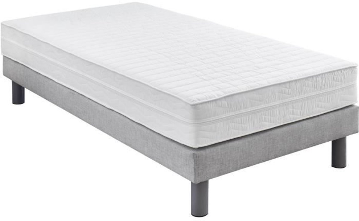 DORMIPUR Matras - 90 x 200 cm - Dikte 16 cm - Traagschuim - Machinewasbare hoes - Gebalanceerd Wit