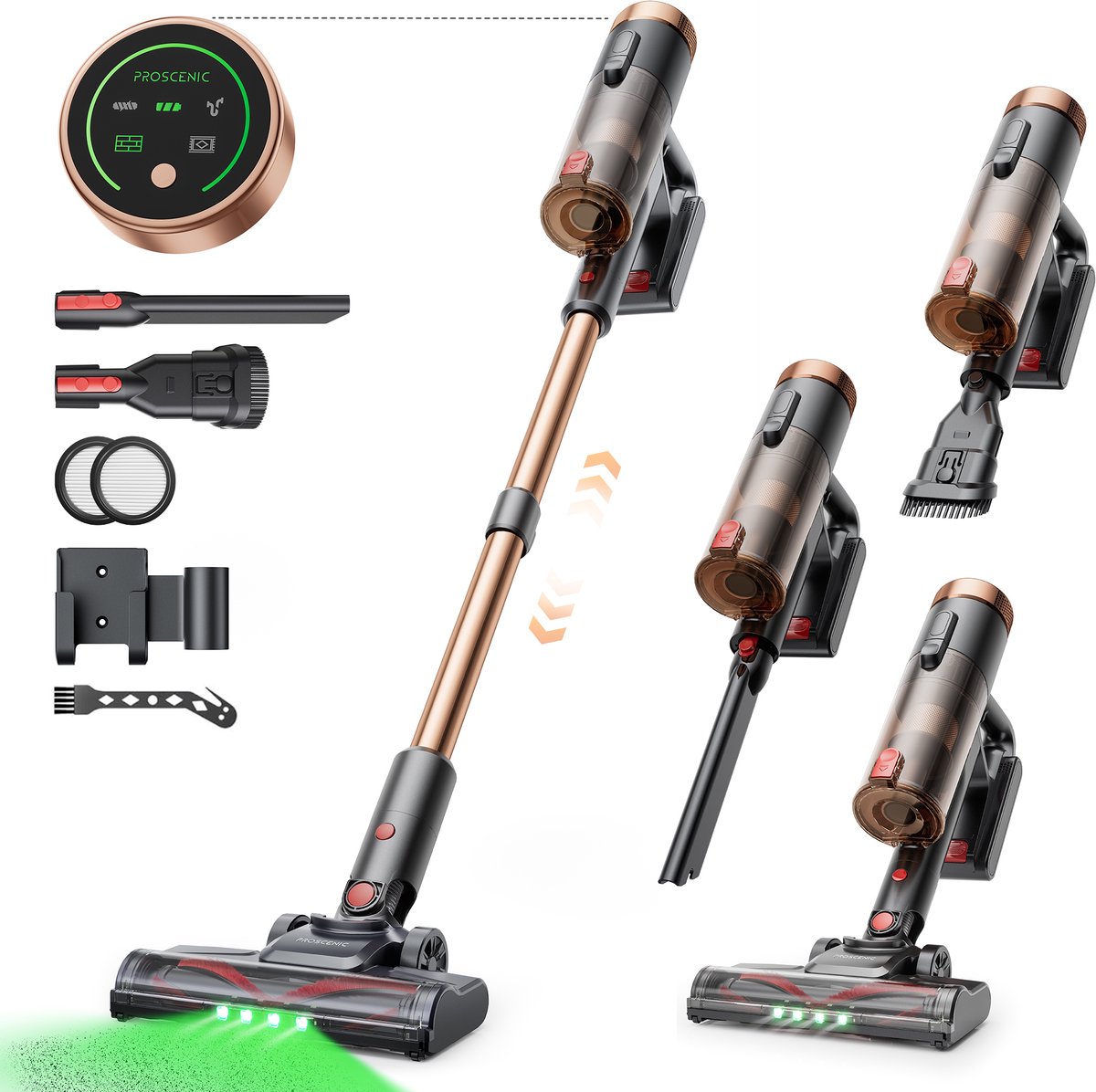 Proscenic P11 Ultra Draadloze Stofzuiger 500W met 50 minuten - Proscenic - €77,99