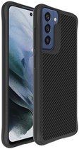 Coque Samsung Galaxy S21 FE iMoshion Rugged Hybrid Carbon - Zwart